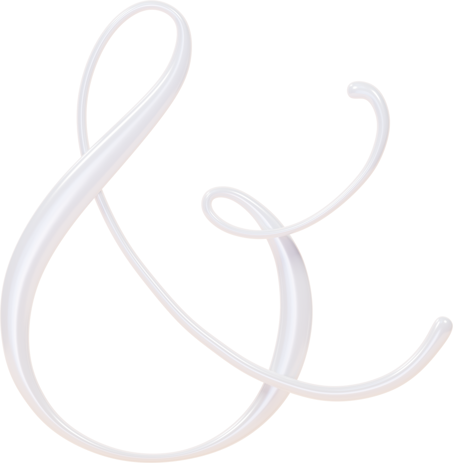 White Ampersand